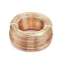 Aluminum Wire, Bendable Metal Craft Wire, Flexible Craft Wire, for Beading Jewelry Craft Making, Goldenrod, 18 Gauge, 1.0mm, 200m/500g(656.1 Feet/500g)(AW-S001-1.0mm-28)