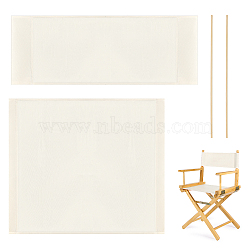 Canvas Cloth Chair Replacement Cover, with Wood Stick, Rectangle, Light Yellow, 455~535x220~400x1.5~2mm(AJEW-WH0258-963B-03)