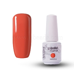 8ml Special Nail Gel, for Nail Art Stamping Print, Varnish Manicure Starter Kit, Coral, Bottle: 25x66mm(MRMJ-P006-J041)