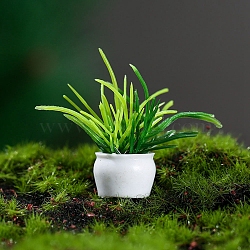 Resin Plant Potted Ornaments, Micro Landscape Home Accessories, Pretending Prop Decoration, Green, 15x40mm(PW-WG50997-02)