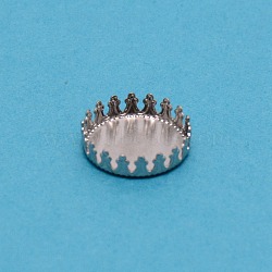 304 Stainless Steel Plain Edge Bezel Cups, Cabochon Settings, Flat Round, Stainless Steel Color, 16x4mm(STAS-WH0031-08P-02)