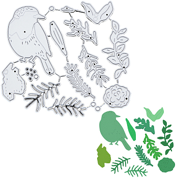 Carbon Steel Cutting Dies Stencils, for DIY Scrapbooking, Photo Album, Decorative Embossing Paper Card, Bird, Bird, 102x95x0.8mm, Hole: 1.2mm