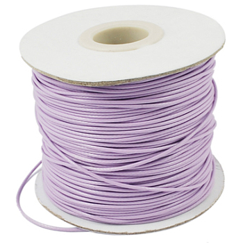 Korean Waxed Polyester Cord, Bead Cord, Plum, 1.2mm, about 185yards/roll