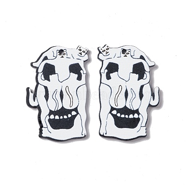 Halloween Printed Acrylic Pendants(SACR-G023-A06)-2