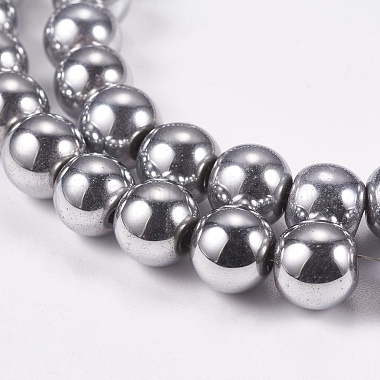 Electroplate Non-magnetic Synthetic Hematite Beads Strands(X-G-J169A-8mm-02)-3
