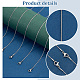 Elite 12Pcs Vacuum Plating 304 Stainless Steel Snake Chain Necklaces Set for Men Women(STAS-PH0001-28P)-4