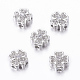 Rack Plating Brass Micro Pave Cubic Zirconia Beads(ZIRC-A006-04P-02)-1