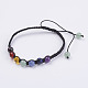Natural Gemstone Beads Braided Bracelets(X-BJEW-JB02949)-1