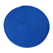 Cotton Twill Tape Ribbons, Herringbone Ribbons, for Sewing Craft, Royal Blue, 3/4 inch(20mm), 45m/roll(OCOR-TAC0008-24D)