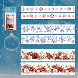 DIY Picture Stickers, Decorative Adhesive Tapes, Starlight Christmas Collection, Cadet Blue, 20~40mm, pack: 145x70mm, 3roll/set(STIC-M004-03C)