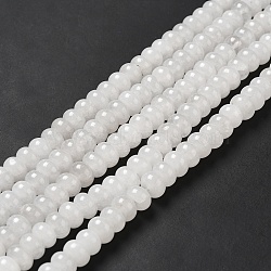 Natural White Jade Beads Strands, Rondelle, 8x5mm, Hole: 0.7mm, about 70pcs/strand, 14.76~14.96 inch(37.5~38cm)(G-D481-17A)