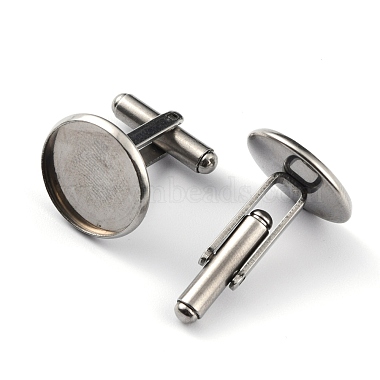 304 Stainless Steel Cuff Buttons(STAS-Z015-33F)-2