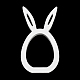 figuras de conejos de madera de pascua(DJEW-A012-01A)-1
