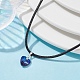 Glass Heart Pendant Necklaces(NJEW-JN04476-02)-2