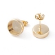 Brass Stud Earring Settings(KK-I665-06G)-2