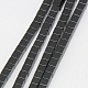 Electroplate Non-magnetic Synthetic Hematite Beads Strands(G-J170A-3x3mm-03)-1