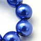 Baking Painted Pearlized Glass Pearl Round Bead Strands(HY-Q330-8mm-28)-3