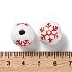 Printed Wood European Beads(WOOD-Z002-08D)-3