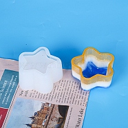 DIY Flower Pot Silicone Molds, Resin Casting Molds, For UV Resin, Epoxy Resin Jewelry Making, Star, White, 65x65x35mm, Inner Diameter: 50x56mm(DIY-P010-46)