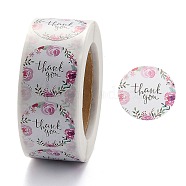 1 Inch Thank You Stickers, Adhesive Roll Sticker Labels, for Envelopes, Bubble Mailers and Bags, Colorful, 25mm, 500pcs/roll(DIY-P005-D05)