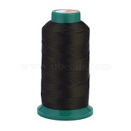 Polyester Sewing Threads, Temperature Heat Resistant Threads, DIY Leather Sewing Craft, Bookbinding, Shoe Repairing, Coffee, 0.3mm, 1800m/roll(OCOR-I007-112)