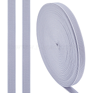 Elastic Fibre Cords, Flat, Silver, 15.5mm, about 17.50 Yards(16m)/Roll(OCOR-WH0071-87C)