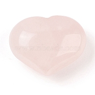 Natural Rose Quartz Love Heart Stone, Pocket Palm Stone for Reiki Balancing, 20x25~26x12~13mm(G-I367-02F)