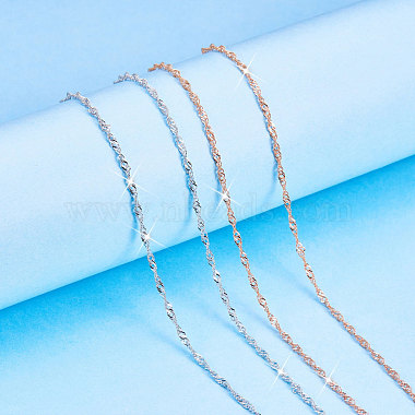 SHEGRACE 925 Sterling Silver Chain Necklaces(JN737A)-3
