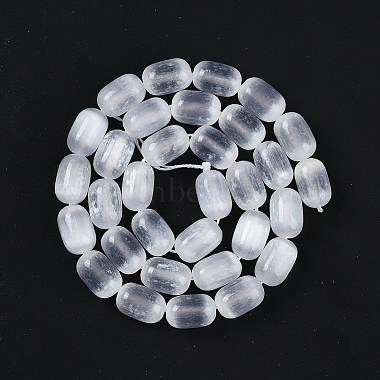 brins de perles de sélénite naturelles(G-F750-A)-4