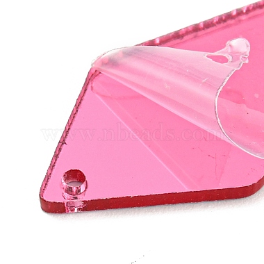 cravate pentagone acrylique coudre sur strass miroir(MACR-G065-07A-02)-3