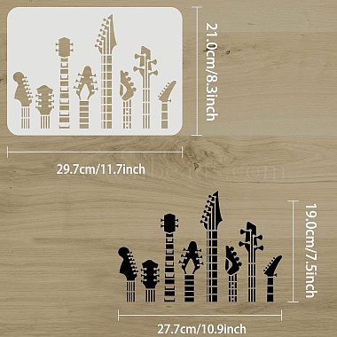 Large Plastic Reusable Drawing Painting Stencils Templates(DIY-WH0202-473)-2