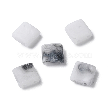 White Square Acrylic Slide Charms