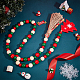 Christmas Theme Wooden Beaded Pendant Decorate(HJEW-WH0042-09)-3