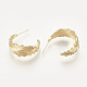 Brass Stud Earrings(X-KK-T027-83G)-2