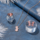 Cat Glass & Plastic Pendant Necklaces & Stud Earrings & Finger Rings(SJEW-AN0001-52)-7