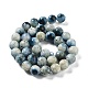 Brins de perles de pierre de glacierite de glace bleue naturelle(G-G078-A01-03)-3