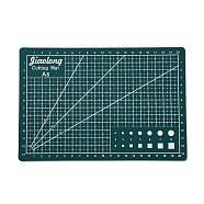 A5 PVC Cutting Mat, Double Sided Gridded Cutting Board, for Craft Art, Dark Sea Green, 14.9x22x0.3cm(DIY-FS0004-72)