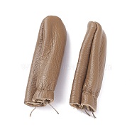 Leather Thimble Finger Protectors, Coffee, 64~65x19~26x9.5~19mm(DIY-XCP0001-83B)