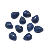 Natural Lapis Lazuli Cabochons, teardrop, 8x6x3mm(X-G-O175-22-08)