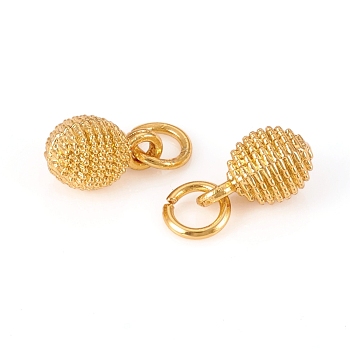 Autumn Theme Alloy Charms, Long-Lasting Plated, Acorn, Golden, 9.5x5.5mm, Hole: 3.5mm