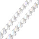Electroplated Transparent Glass Beads Strands(GLAA-G092-A05)-1