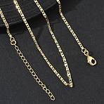 2MM Brass Mariner Link Chain Necklaces for Women, Long-Lasting Plated, Golden, 15.94 inch(40.5cm)(KK-CBA2293-15G)
