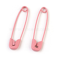 Iron Safety Pins, Hot Pink, 30x7x2mm, Pin: 0.7mm(IFIN-F149-E17)