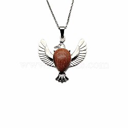 Peace Dove Water Droplet Crystal Necklace Pendant Fashion Ornament Simple Pendant(VL5109-2)