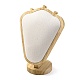 Bust Shaped Microfiber & Wood Jewelry Necklace Display Stands(NDIS-H042-03C)-1