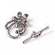 Tibetan Style Alloy Toggle Clasps(LF0677Y)-1