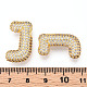 Brass Micro Pave Cubic Zirconia Pendants(KK-N254-06G-J)-3