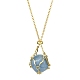 Crystal Cage Holder Necklace(NJEW-JN04606-02)-1