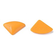 Opaque Acrylic Cabochons, Triangle, Orange, 19.5x28x5mm, about 354pcs/500g(MACR-S373-144-A07)