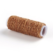Waxed Polyester Cord, for Jewelry Making, Peru, 0.8mm, about 30m/roll(YC-WH0007-03B-09)